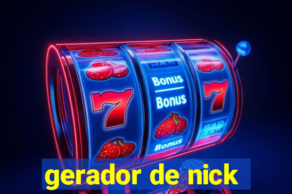 gerador de nick